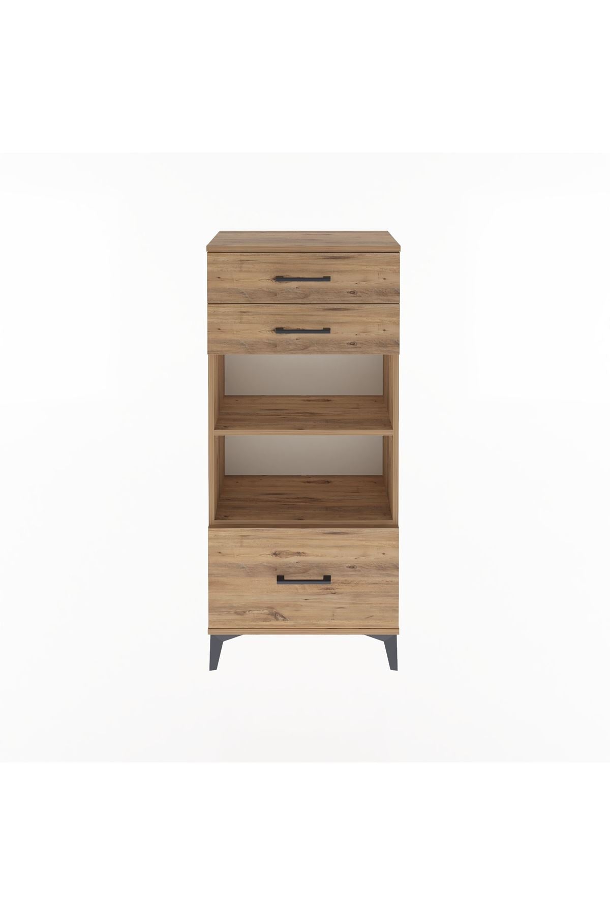 Arges Dolap 2 Raflı 3 Çekmeceli 60x30x134 - S17M008V9A