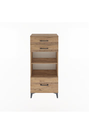Arges Dolap 2 Raflı 3 Çekmeceli 60x30x134 - S17M008V9A