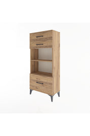 Arges Dolap 2 Raflı 3 Çekmeceli 60x30x134 - S17M008V9A