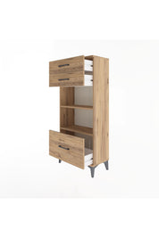 Arges Dolap 2 Raflı 3 Çekmeceli 60x30x134 - S17M008V9A
