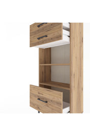 Arges Dolap 2 Raflı 3 Çekmeceli 60x30x134 - S17M008V9A