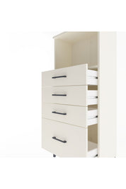 Arges Dolap Tek Raflı 4 Çekmeceli 60x30x134 - S17M009V1A