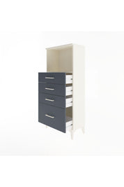 Arges Dolap Tek Raflı 4 Çekmeceli 60x30x134 - S17M009V2A