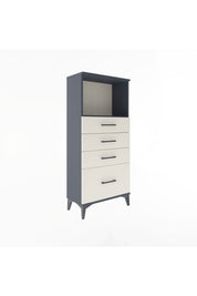 Arges Dolap Tek Raflı 4 Çekmeceli 60x30x134 - S17M009V4A