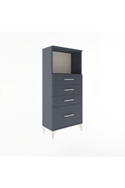 Arges Dolap Tek Raflı 4 Çekmeceli 60x30x134 - S17M009V5A