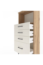 Arges Dolap Tek Raflı 4 Çekmeceli 60x30x134 - S17M009V7A