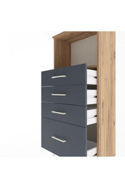 Arges Dolap Tek Raflı 4 Çekmeceli 60x30x134 - S17M009V8A