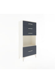 Arges Dolap Tek Raflı 4 Çekmeceli 60x30x134 - S17M010V2A