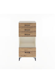 Arges Dolap Tek Raflı 4 Çekmeceli 60x30x134 - S17M010V3A