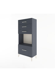Arges Dolap Tek Raflı 4 Çekmeceli 60x30x134 - S17M010V5A