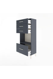Arges Dolap Tek Raflı 4 Çekmeceli 60x30x134 - S17M010V5A