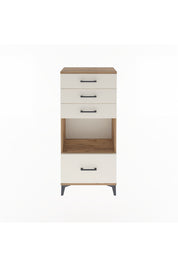 Arges Dolap Tek Raflı 4 Çekmeceli 60x30x134 - S17M010V7A