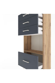 Arges Dolap Tek Raflı 4 Çekmeceli 60x30x134 - S17M010V8A