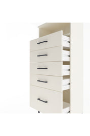 Arges Dolap Tek Raflı 5 Çekmeceli 60x30x134 - S17M011V1A