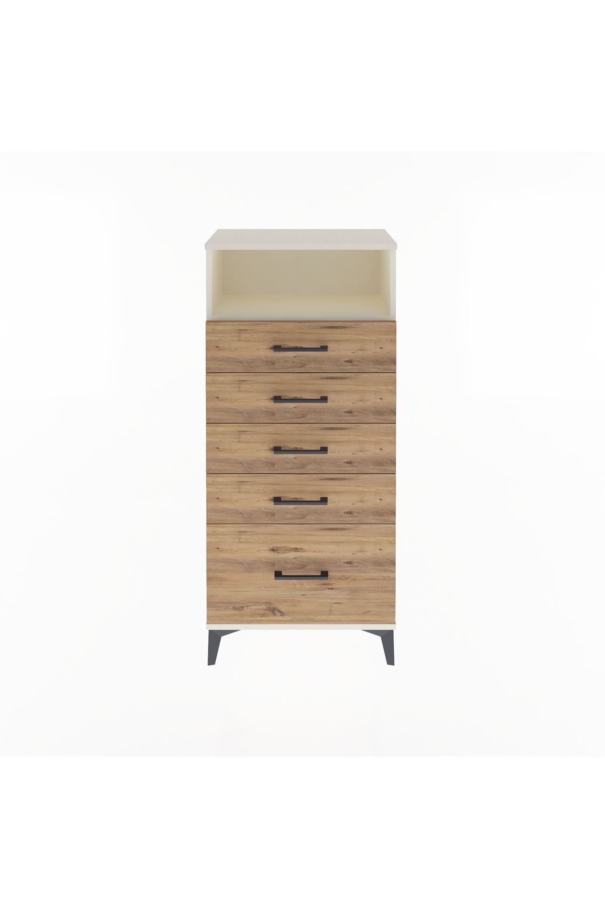 Arges Dolap Tek Raflı 5 Çekmeceli 60x30x134 - S17M011V3A