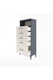 Arges Dolap Tek Raflı 5 Çekmeceli 60x30x134 - S17M011V4A