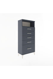 Arges Dolap Tek Raflı 5 Çekmeceli 60x30x134 - S17M011V5A