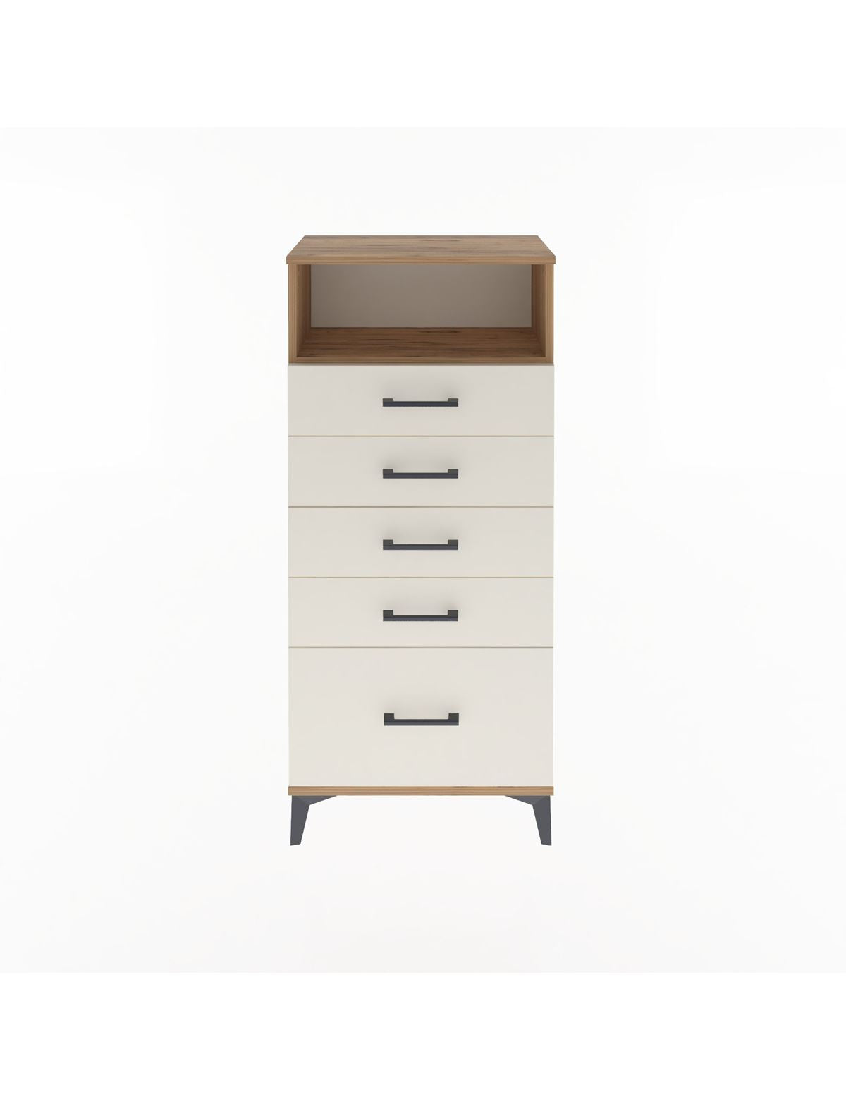Arges Dolap Tek Raflı 5 Çekmeceli 60x30x134 - S17M011V7A