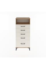 Arges Dolap Tek Raflı 5 Çekmeceli 60x30x134