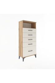 Arges Dolap Tek Raflı 5 Çekmeceli 60x30x134 - S17M011V7A