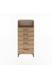Arges Dolap Tek Raflı 5 Çekmeceli 60x30x134 - S17M011V9A