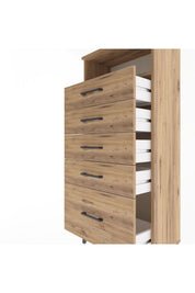 Arges Dolap Tek Raflı 5 Çekmeceli 60x30x134 - S17M011V9A