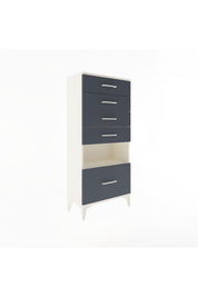 Arges Dolap Tek Raflı 5 Çekmeceli 60x30x134 - S17M012V2A