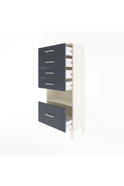 Arges Dolap Tek Raflı 5 Çekmeceli 60x30x134 - S17M012V2A