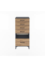 Arges Dolap Tek Raflı 5 Çekmeceli 60x30x134 - S17M012V6A