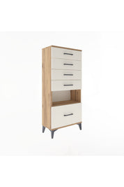Arges Dolap Tek Raflı 5 Çekmeceli 60x30x134 - S17M012V7A