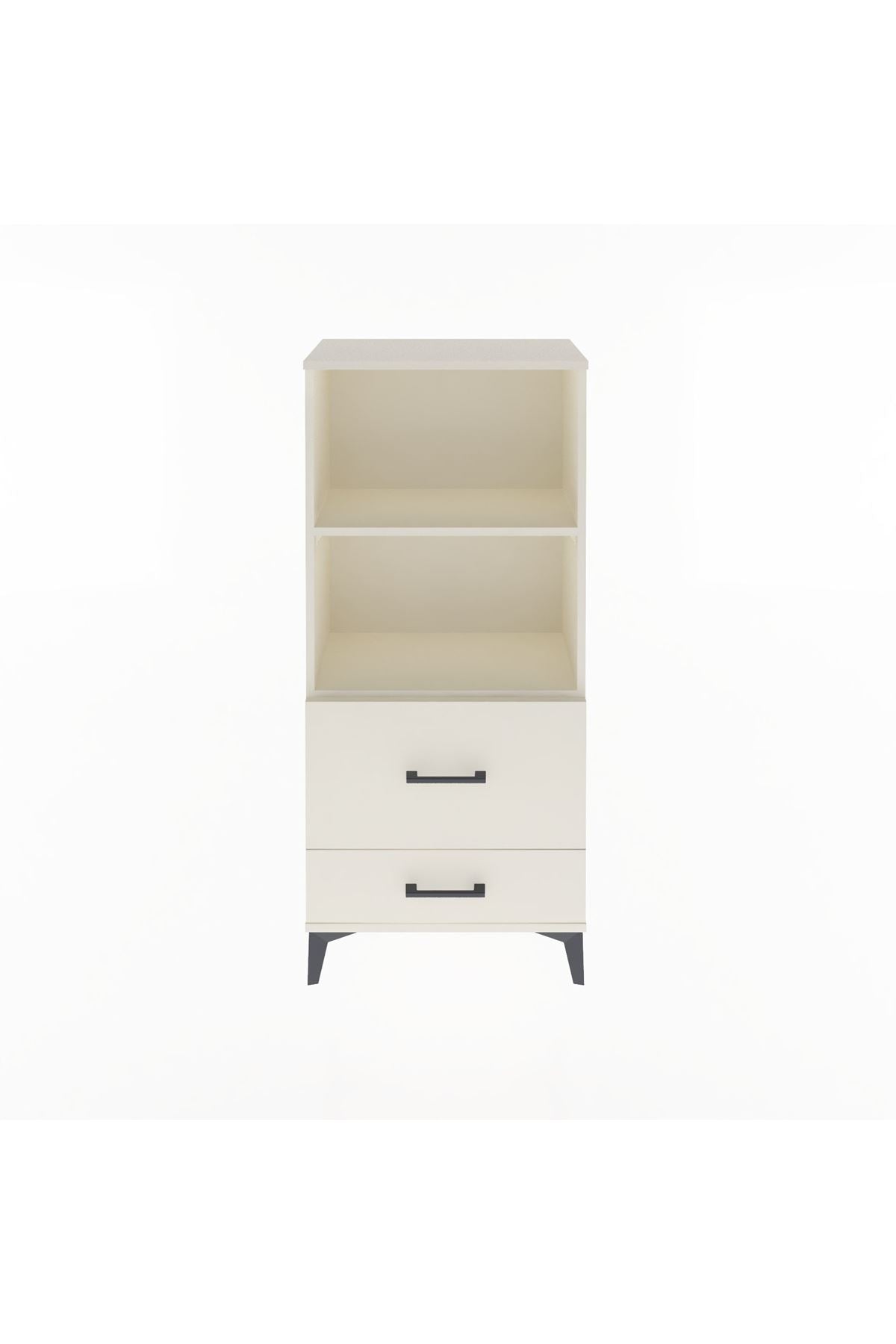 Arges Dolap 2 Raflı 2 Çekmeceli 60x30x134 - S17M013V1A