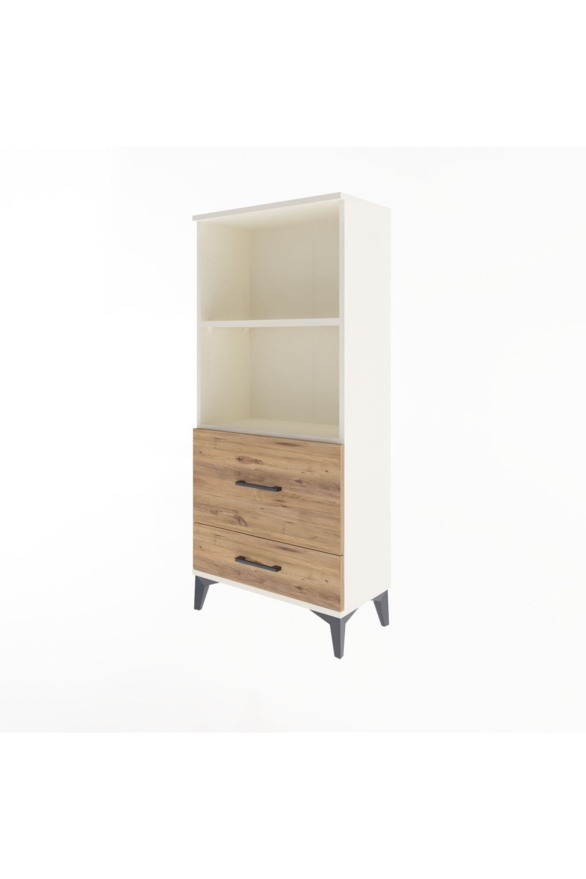 Arges Dolap 2 Raflı 2 Çekmeceli 60x30x134 - S17M013V3A