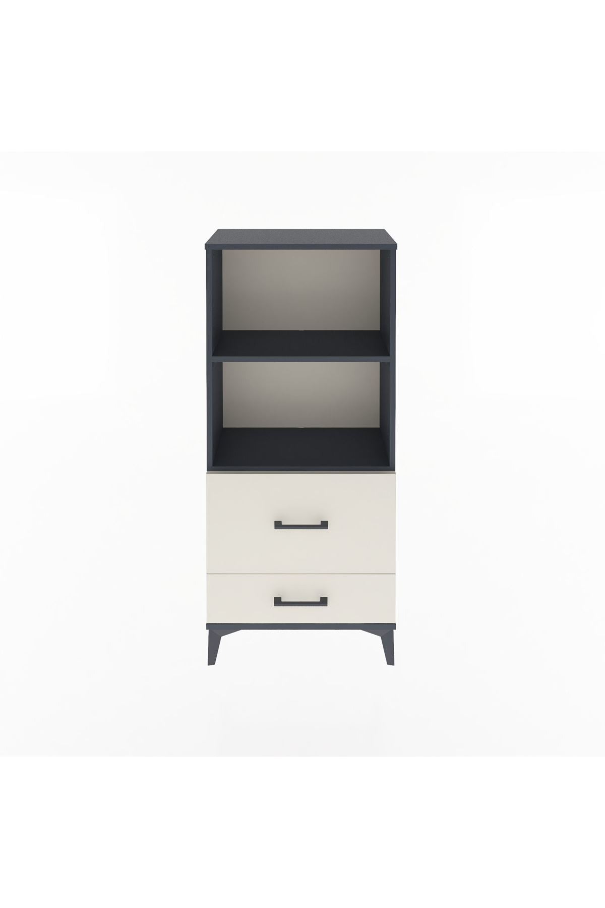 Arges Dolap 2 Raflı 2 Çekmeceli 60x30x134 - S17M013V4A