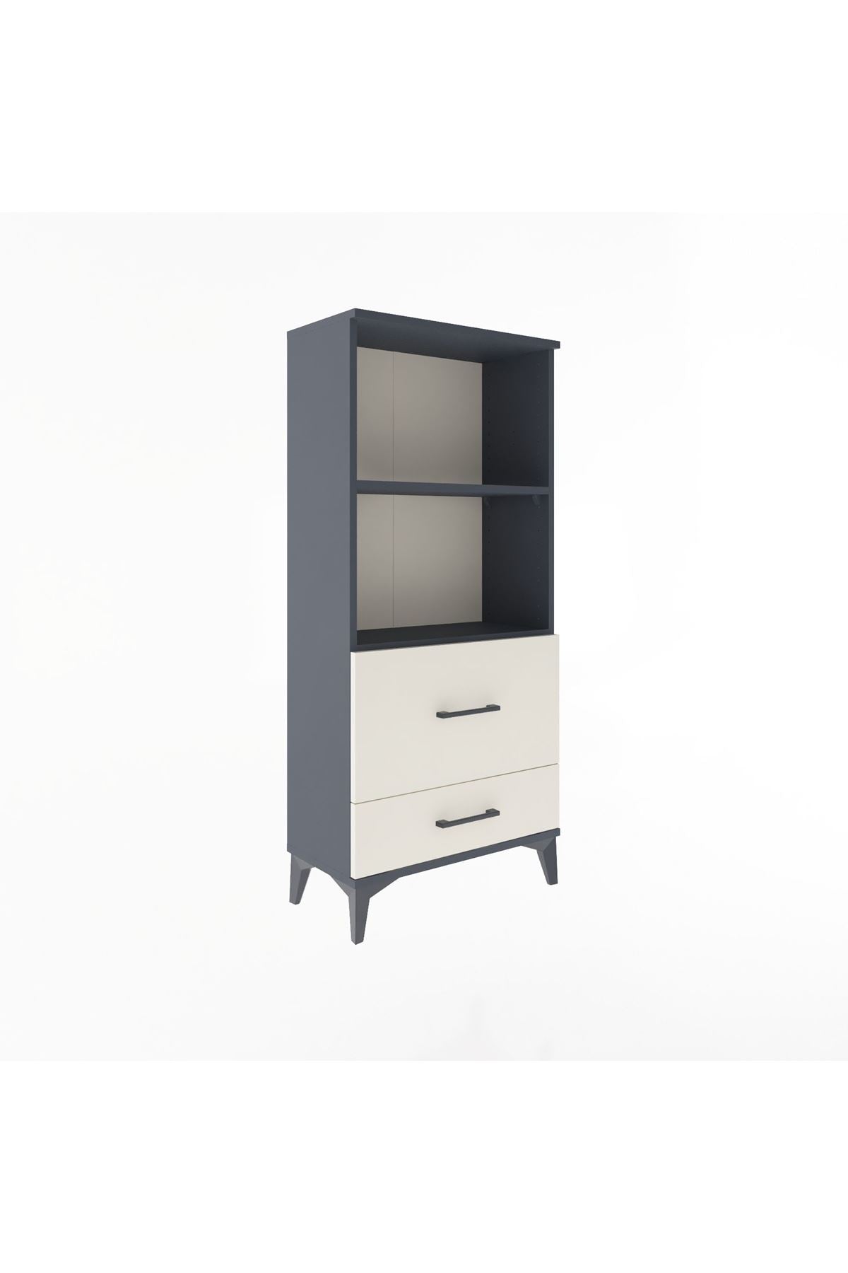 Arges Dolap 2 Raflı 2 Çekmeceli 60x30x134 - S17M013V4A