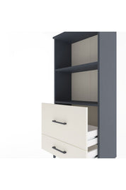 Arges Dolap 2 Raflı 2 Çekmeceli 60x30x134 - S17M013V4A