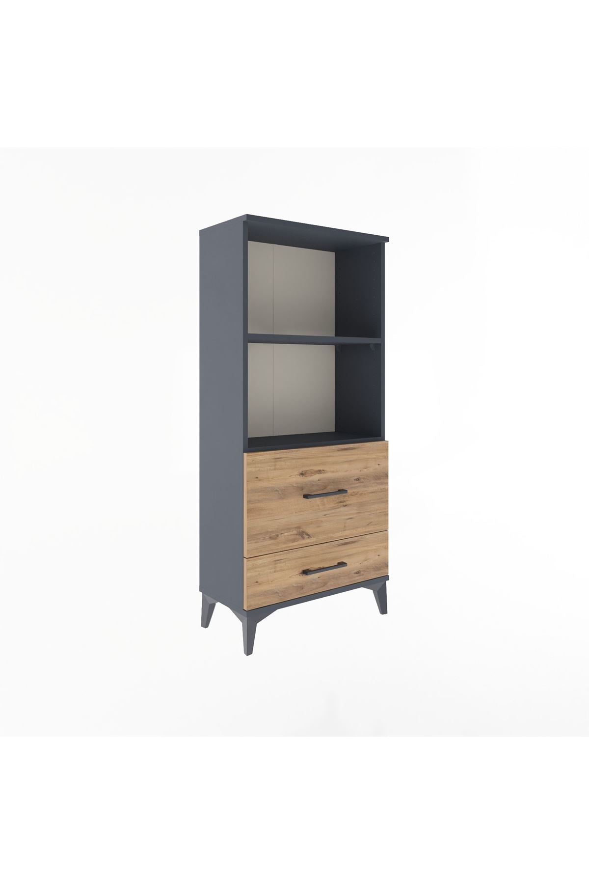 Arges Dolap 2 Raflı 2 Çekmeceli 60x30x134 - S17M013V6A