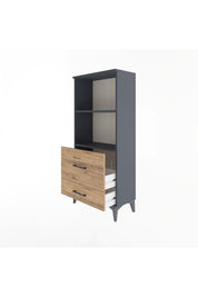 Arges Dolap 2 Raflı 2 Çekmeceli 60x30x134 - S17M013V6A