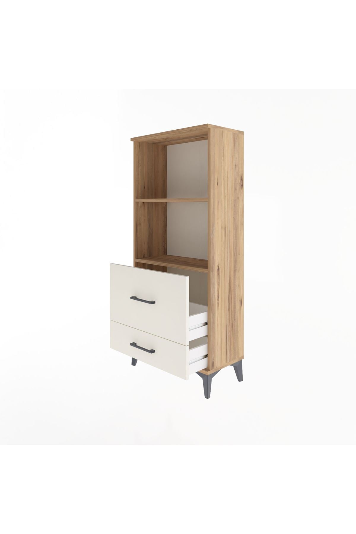 Arges Dolap 2 Raflı 2 Çekmeceli 60x30x134 - S17M013V7A