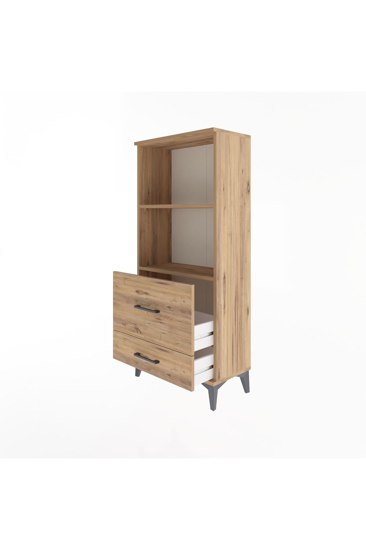 Arges Dolap 2 Raflı 2 Çekmeceli 60x30x134 - S17M013V9A