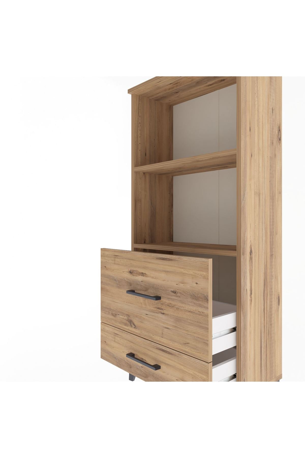 Arges Dolap 2 Raflı 2 Çekmeceli 60x30x134 - S17M013V9A