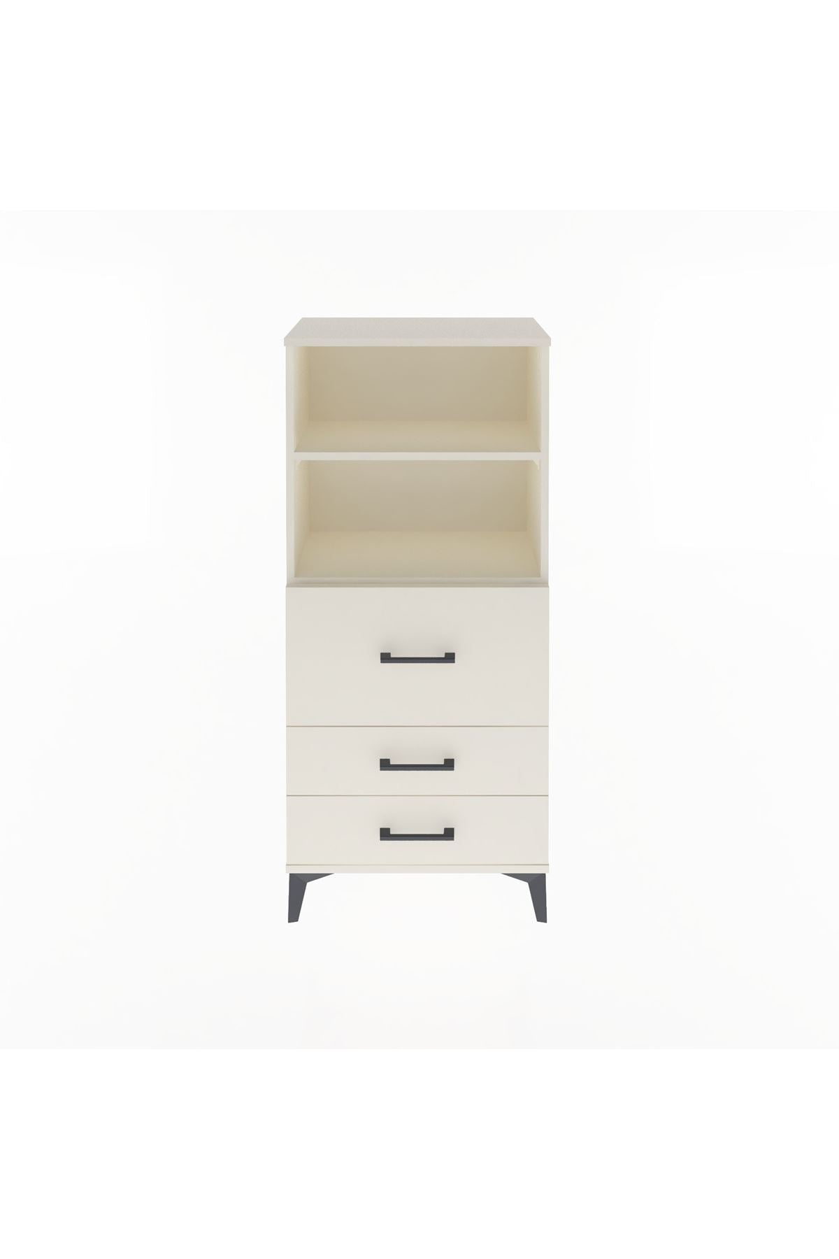 Arges Dolap 2 Raflı 3 Çekmeceli 60x30x134 - S17M014V1A