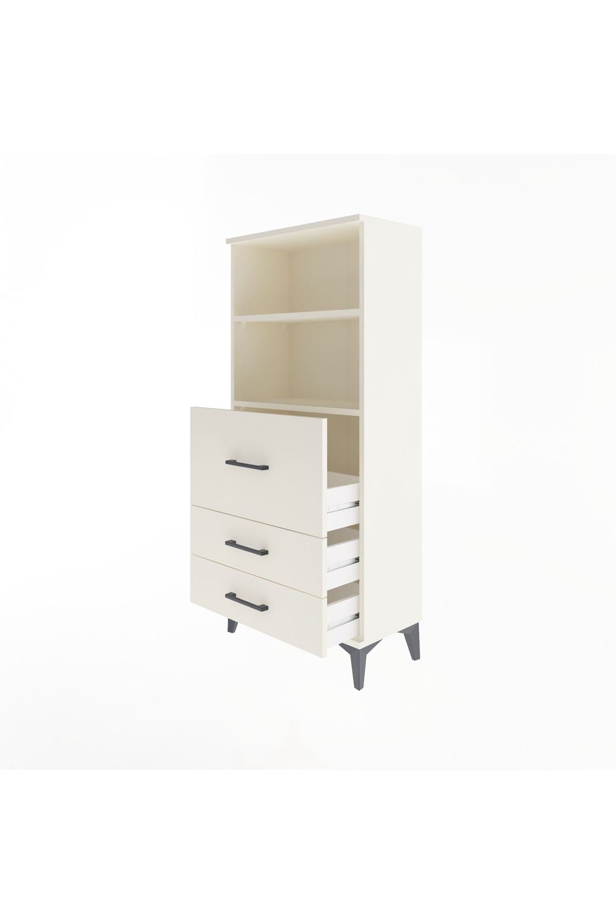 Arges Dolap 2 Raflı 3 Çekmeceli 60x30x134 - S17M014V1A