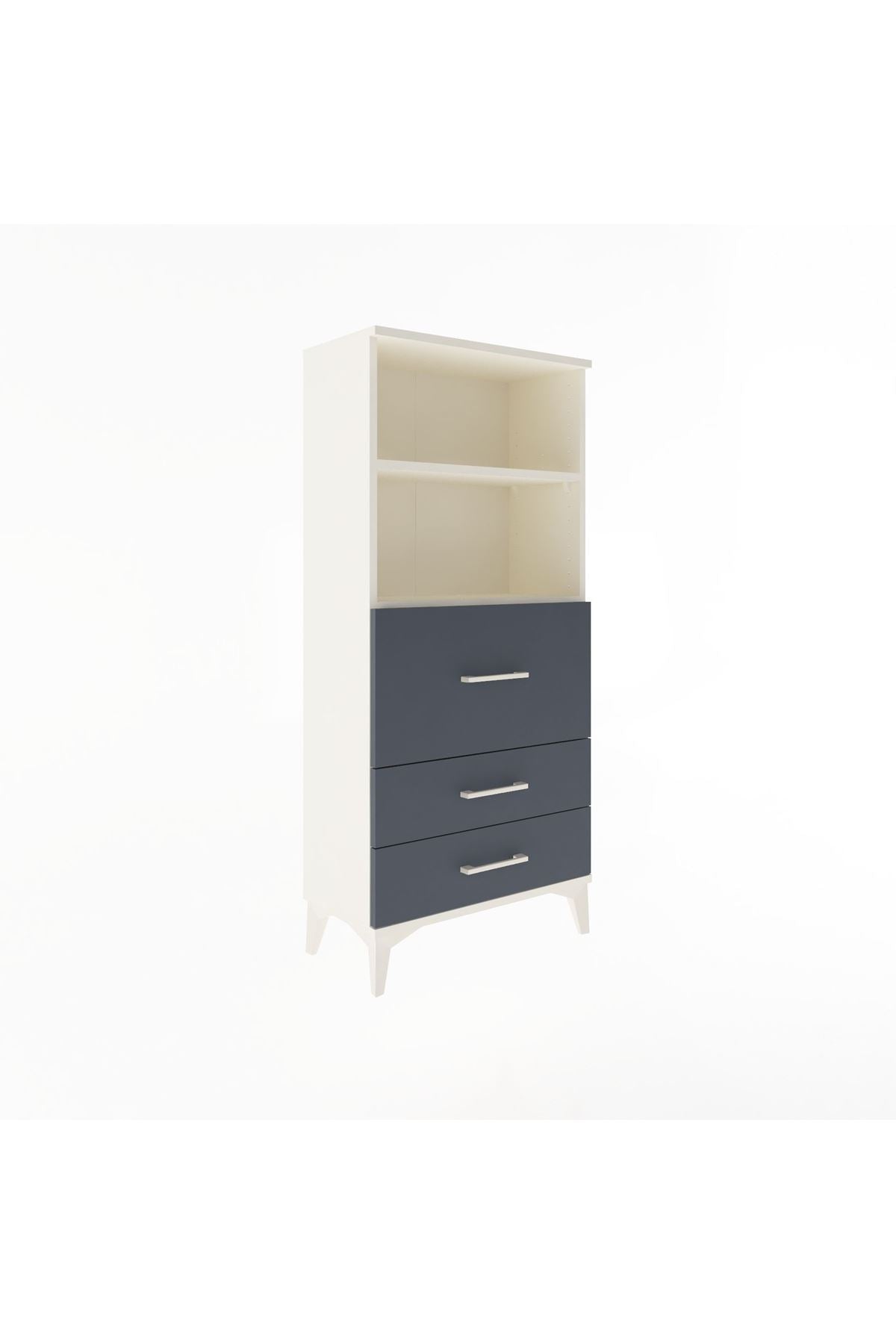 Arges Dolap 2 Raflı 3 Çekmeceli 60x30x134 - S17M014V2A
