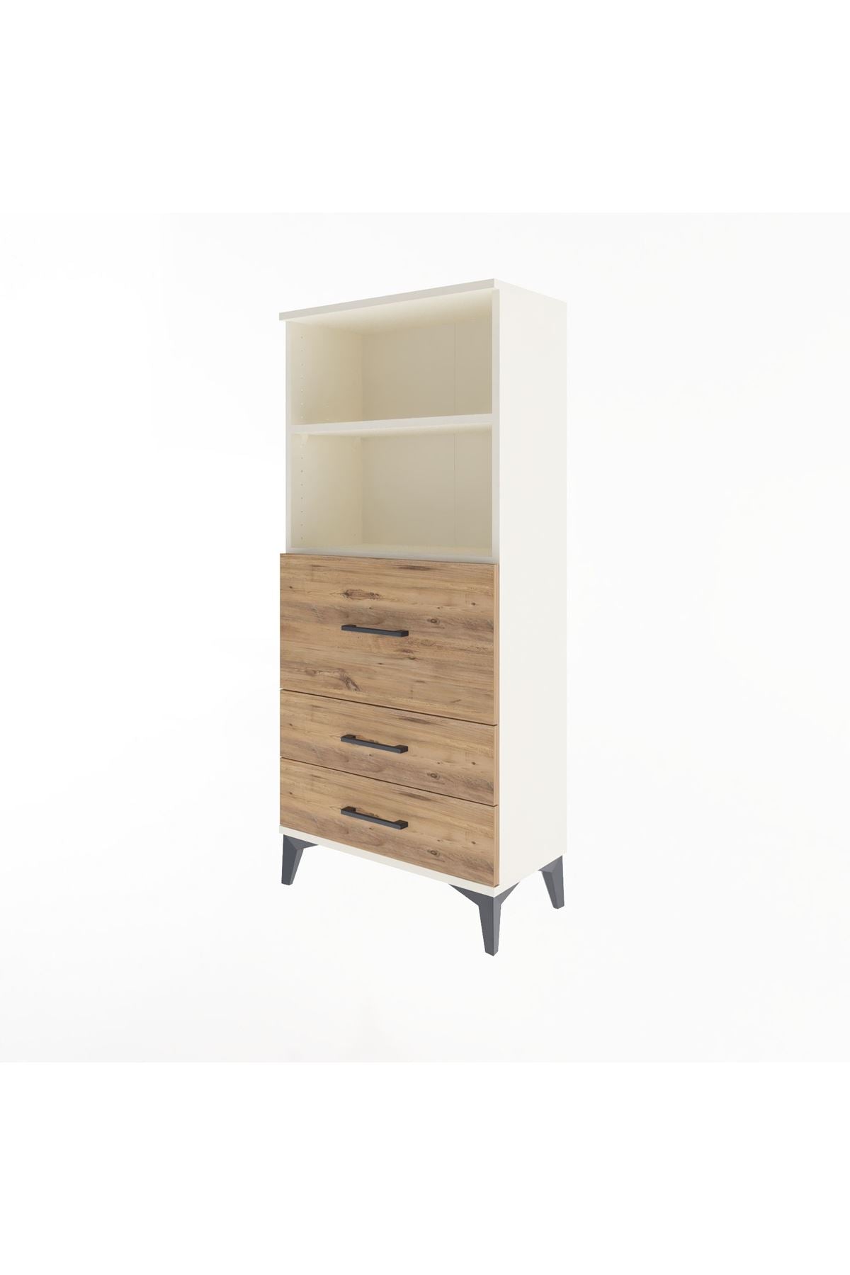 Arges Dolap 2 Raflı 3 Çekmeceli 60x30x134 - S17M014V3A