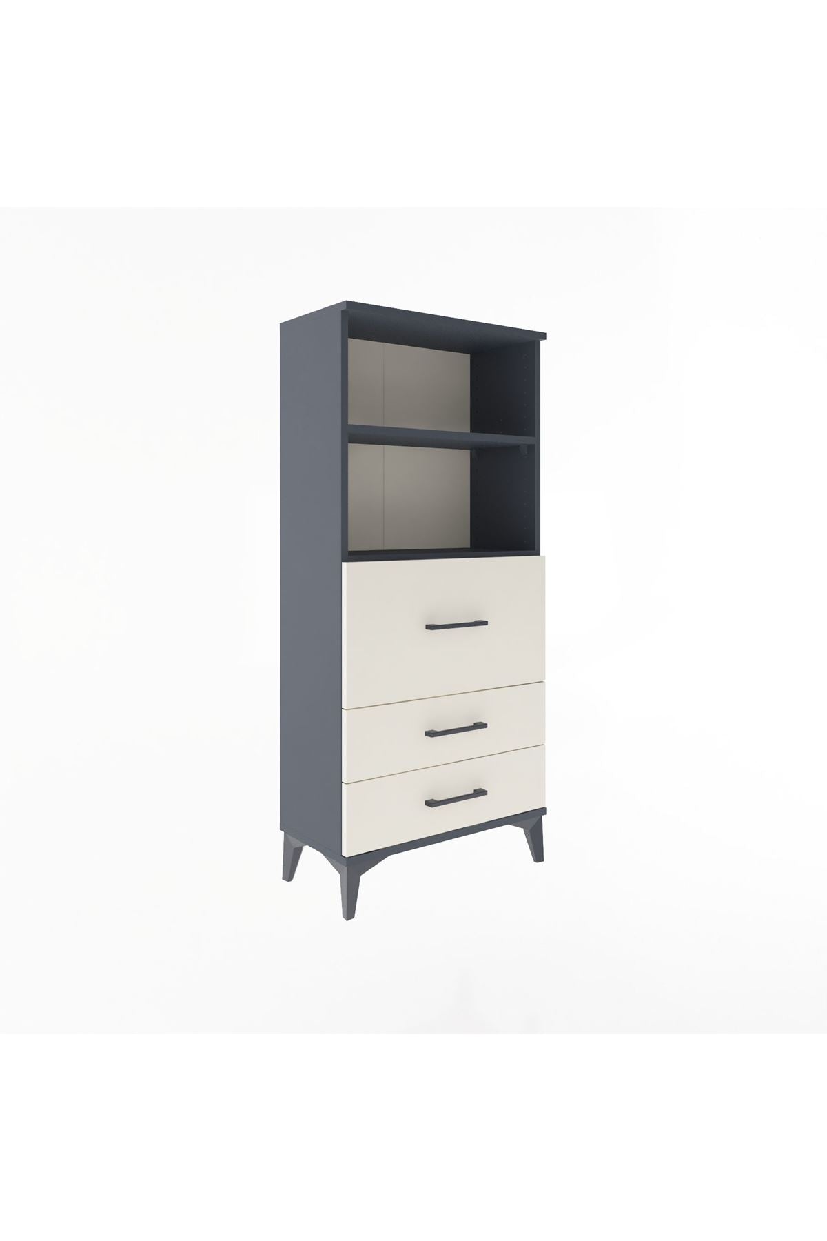 Arges Dolap 2 Raflı 3 Çekmeceli 60x30x134 - S17M014V4A