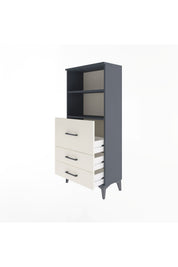 Arges Dolap 2 Raflı 3 Çekmeceli 60x30x134 - S17M014V4A