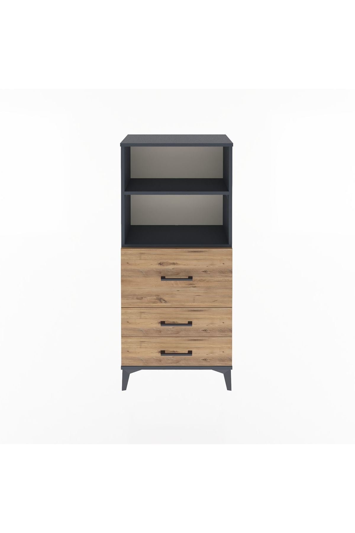 Arges Dolap 2 Raflı 3 Çekmeceli 60x30x134 - S17M014V6A