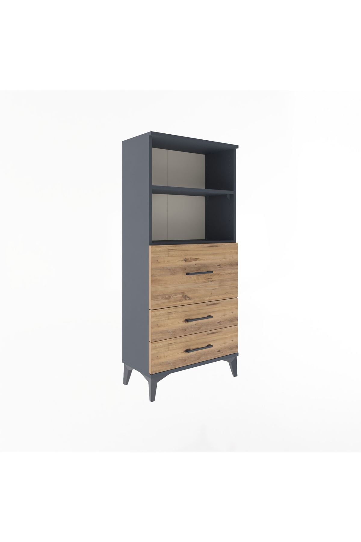 Arges Dolap 2 Raflı 3 Çekmeceli 60x30x134 - S17M014V6A