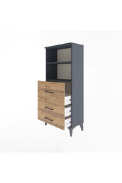 Arges Dolap 2 Raflı 3 Çekmeceli 60x30x134 - S17M014V6A
