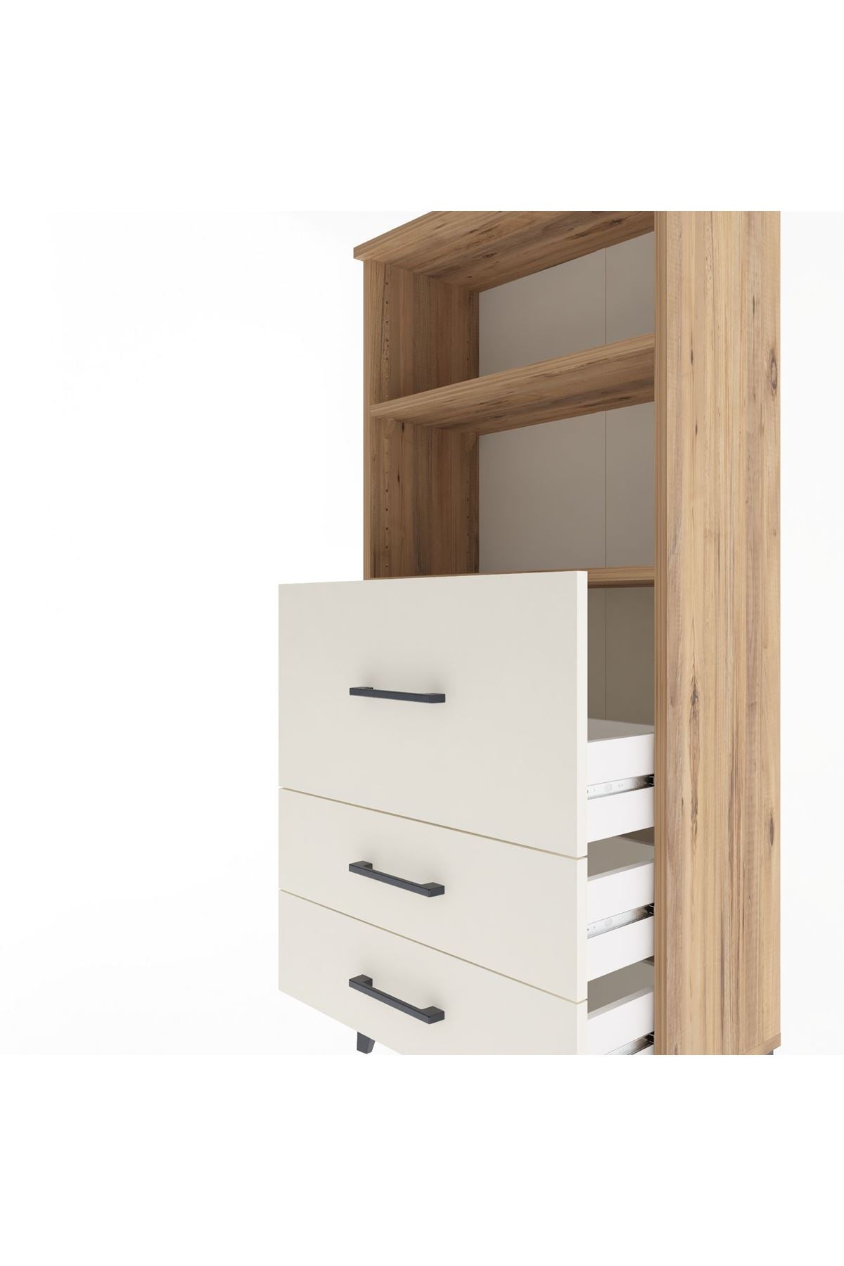 Arges Dolap 2 Raflı 3 Çekmeceli 60x30x134 - S17M014V7A